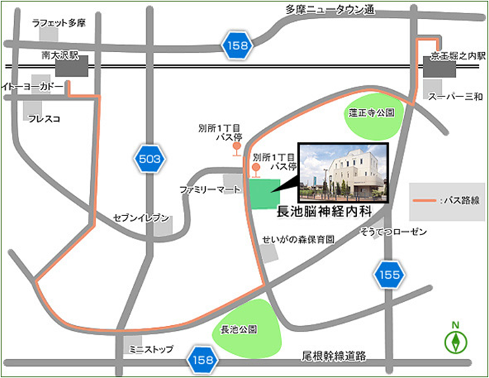 八王子医院マップ
